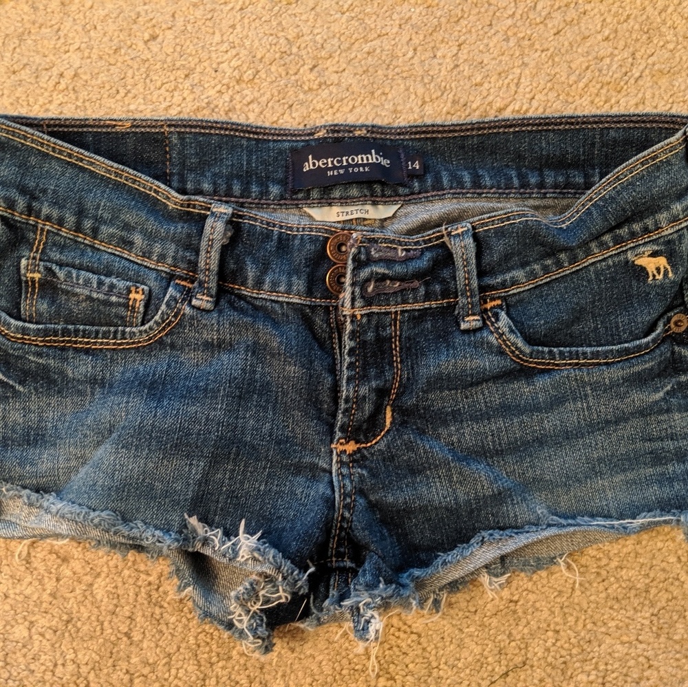 Abercrombie Jean Shorts Size 0/Girls 14